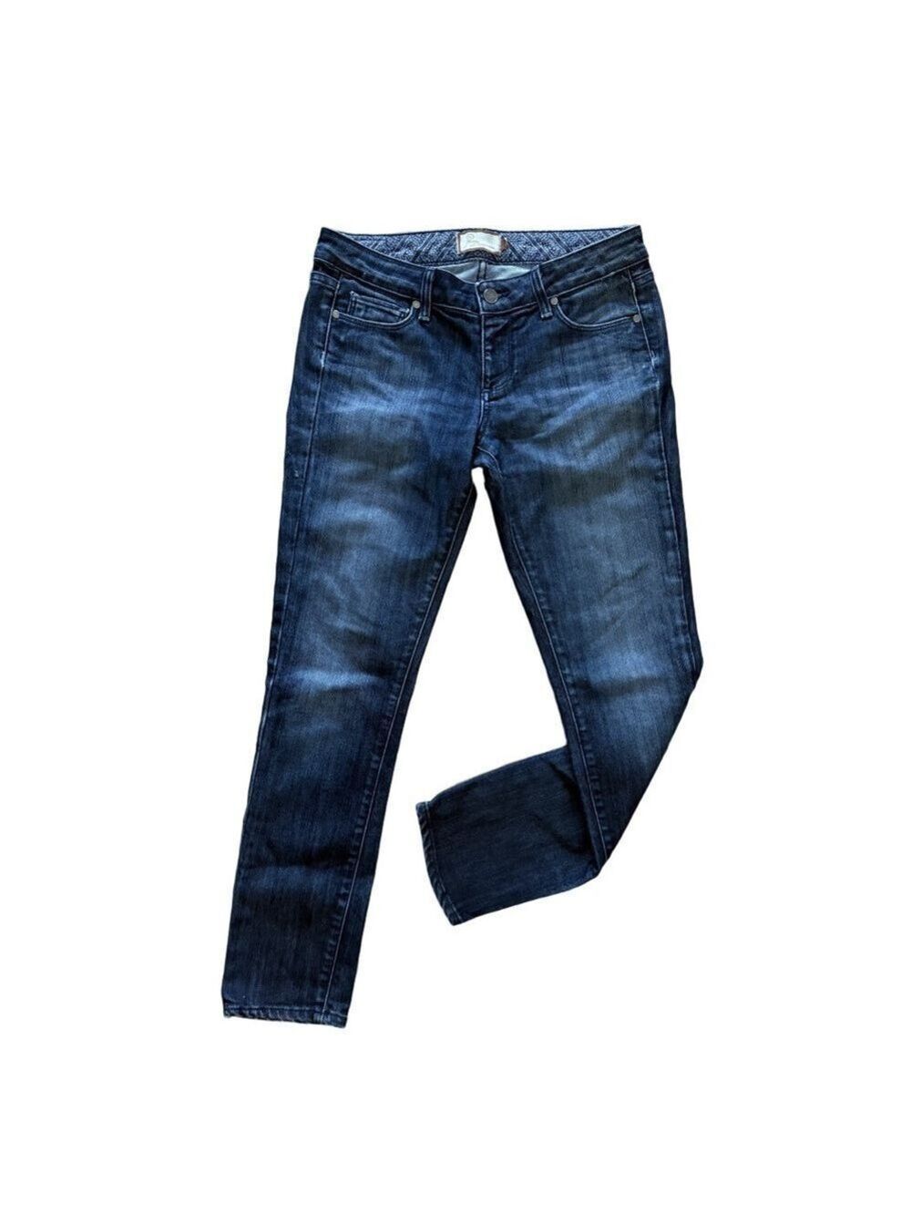 Paige Skyline Ankle Peg Skinny Jeans Size 26 Low Rise 27 Inseam